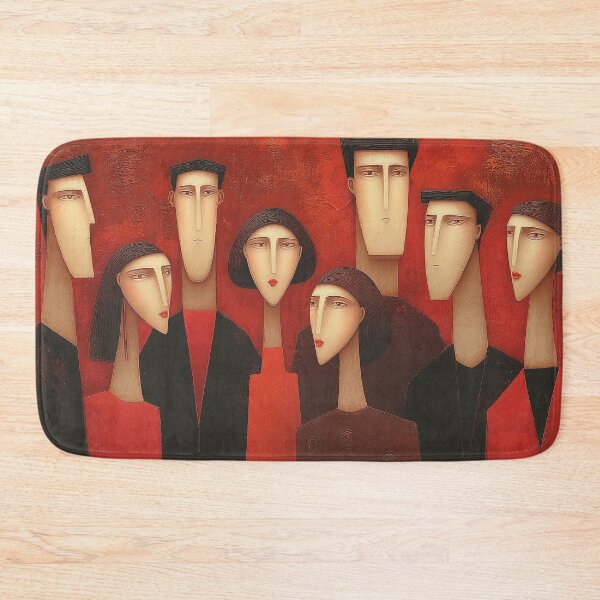Item preview, Abstract Family Portrait in Warm Tones designed and sold by Art of Ngu.