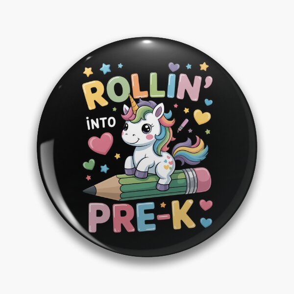 Item preview, Rolling Into Pre-k Cute Unicorn Back To School designed and sold by Sunset4Bones.