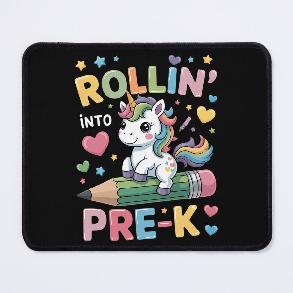 Item preview, Rolling Into Pre-k Cute Unicorn Back To School designed and sold by Sunset4Bones.