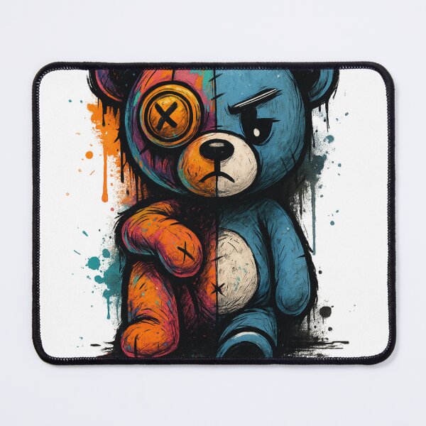 Item preview, Cyberpunk Graffiti Teddy Bear designed and sold by NoRestDesigns.