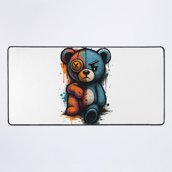 Item preview, Cyberpunk Graffiti Teddy Bear designed and sold by NoRestDesigns.