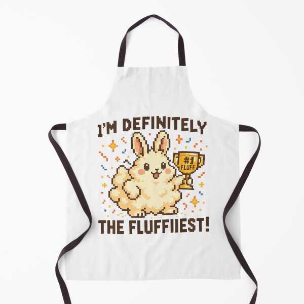 Item preview, I’m Definitely the Fluffiest – Cute Pixel Bunny Winner Design designed and sold by NaturePixel.