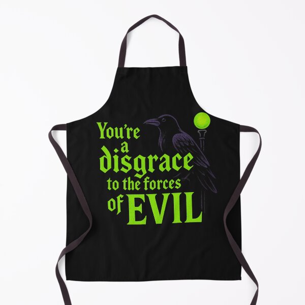 Item preview, You're a Disgrace to the Forces of Evil, Gothic Villian Quote designed and sold by Zippitydodads.