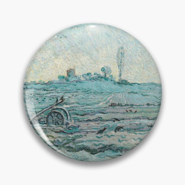 Item preview, Snow Covered Field with a Harrow by Van Gogh  designed and sold by KAI-Studio.