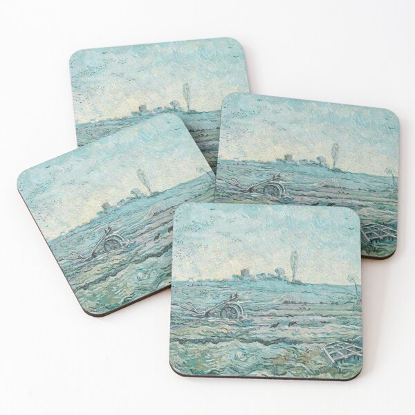 Item preview, Snow Covered Field with a Harrow by Van Gogh  designed and sold by KAI-Studio.