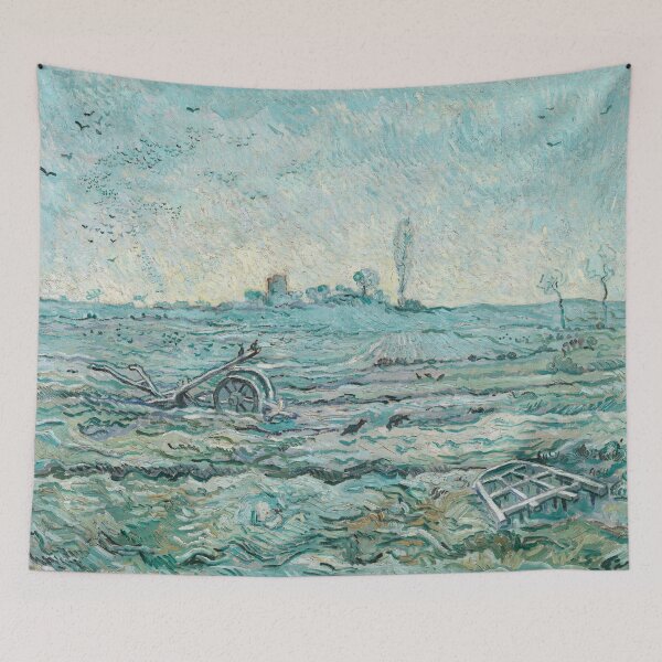 Item preview, Snow Covered Field with a Harrow by Van Gogh  designed and sold by KAI-Studio.