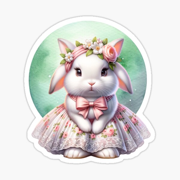 Item preview, A cute little rabbit in a princess dress designed and sold by Moon2520.