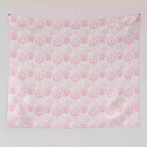 Artikelvorschau, Kleines Lochmuster, Pastelltöne, Weiß, Rosa, Creme. entworfen und verkauft von SasiPen.