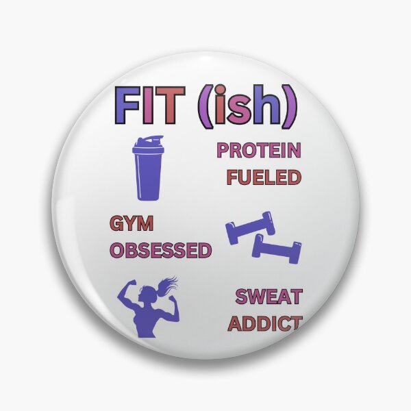 Item preview, FIT (ish) - Protein Fueled - Women's Gym Motivation - Fitness Humor designed and sold by FeminineFlex.