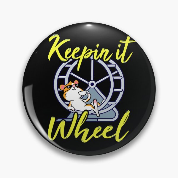 Item preview, Funny Cute Hamster Wheel - Keeping it real pun - Keeping It Wheel designed and sold by propellerhead.