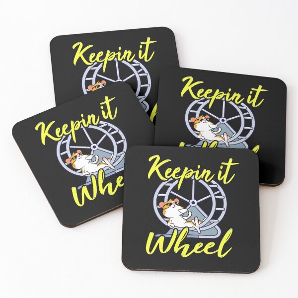 Item preview, Funny Cute Hamster Wheel - Keeping it real pun - Keeping It Wheel designed and sold by propellerhead.