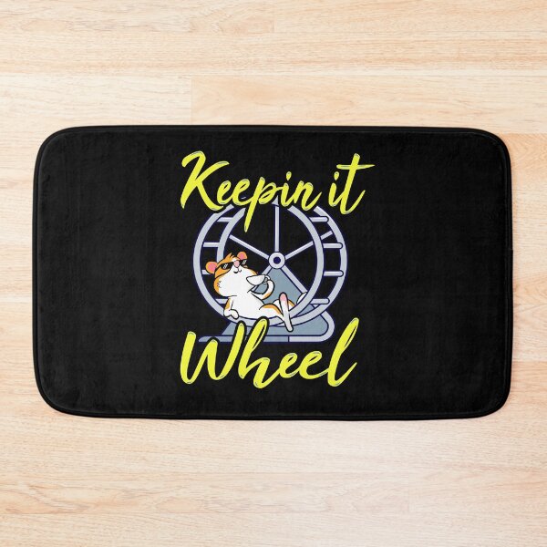 Item preview, Funny Cute Hamster Wheel - Keeping it real pun - Keeping It Wheel designed and sold by propellerhead.