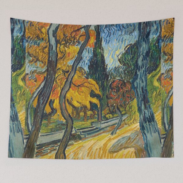 Item preview, Trees in the Garden of Saint Paul Hospital by Van Gogh  designed and sold by KAI-Studio.