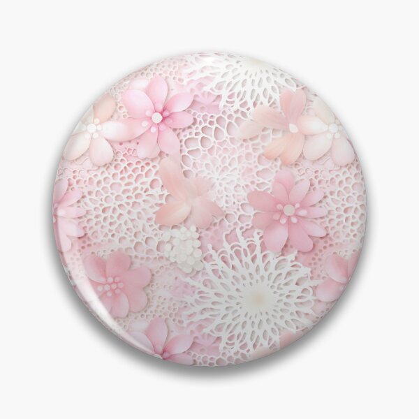 Artikelvorschau, Kleines Lochmuster, Pastelltöne, Weiß, Rosa, Creme. entworfen und verkauft von SasiPen.