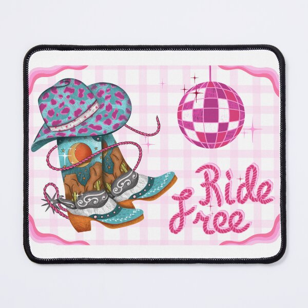 Item preview, Ride free cowgirl boot art designed and sold by pinkyfish1010.