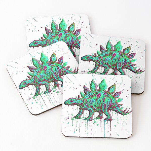 Item preview, Psychedelic Explosive Paint Stegosaurus Meltdown designed and sold by SHHCreations.