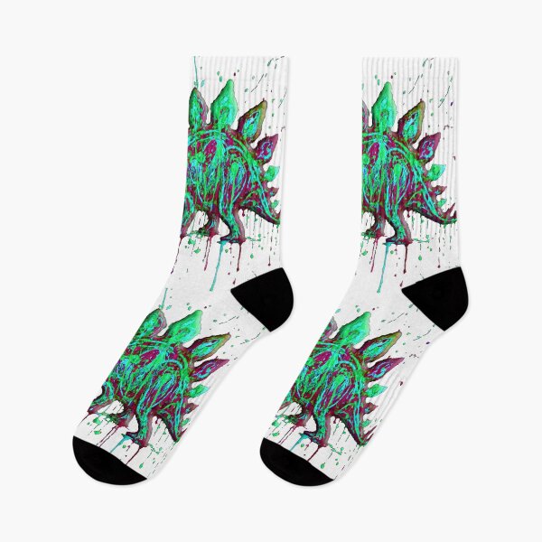 Item preview, Psychedelic Explosive Paint Stegosaurus Meltdown designed and sold by SHHCreations.