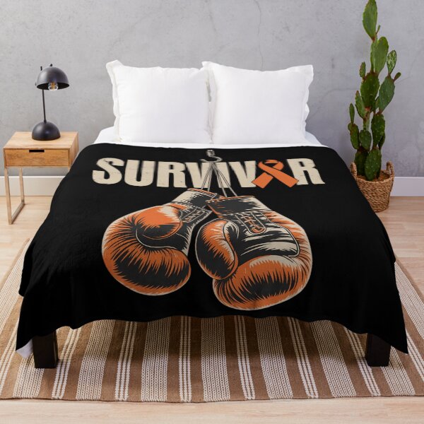 Item preview, Leukemia Survivor Boxing Orange Ribbon Leukemia Awareness designed and sold by Sunset4Bones.