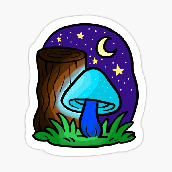 Item preview, Mushroom night sky  designed and sold by Creations By Ghosty.