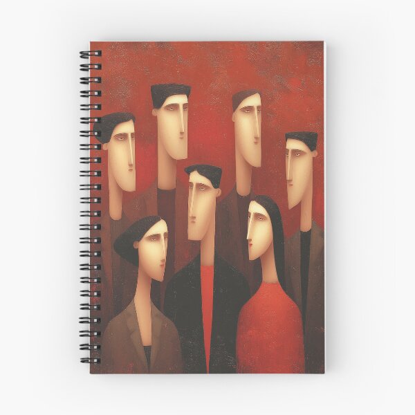 Item preview, Stylized Group Portrait in Deep Reds designed and sold by Art of Ngu.