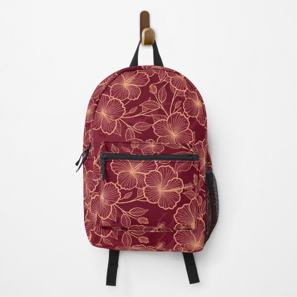 Item preview, Hibiscus Floral Embroidery Style Seamless Pattern designed and sold by teaw-teaw.