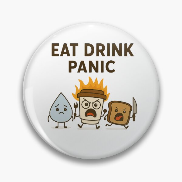 Item preview, Feelings Overload - Funny Cartoon Coffee Chaos designed and sold by hYetzirah.