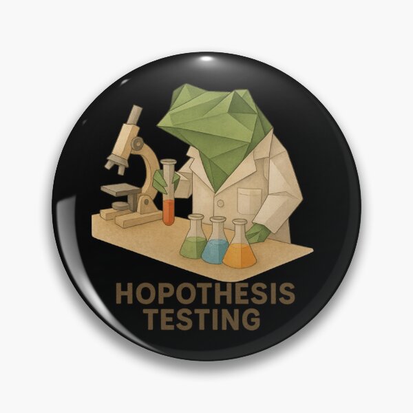 Item preview, Hopothesis Testing – Funny Frog Science Design designed and sold by S-Dstyle.