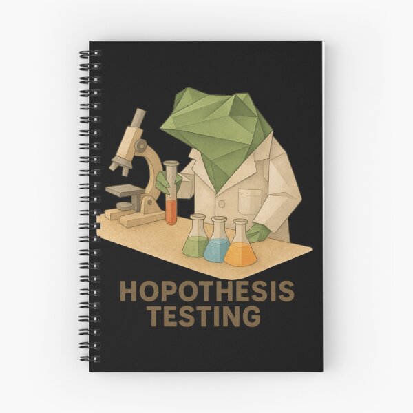 Item preview, Hopothesis Testing – Funny Frog Science Design designed and sold by S-Dstyle.