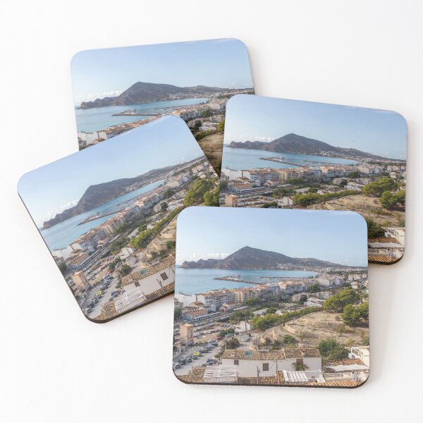 Item preview, View over Altea towards the marina and the Serra Gelada Park, Costa Blanca, Spain designed and sold by Kevin Hellon.