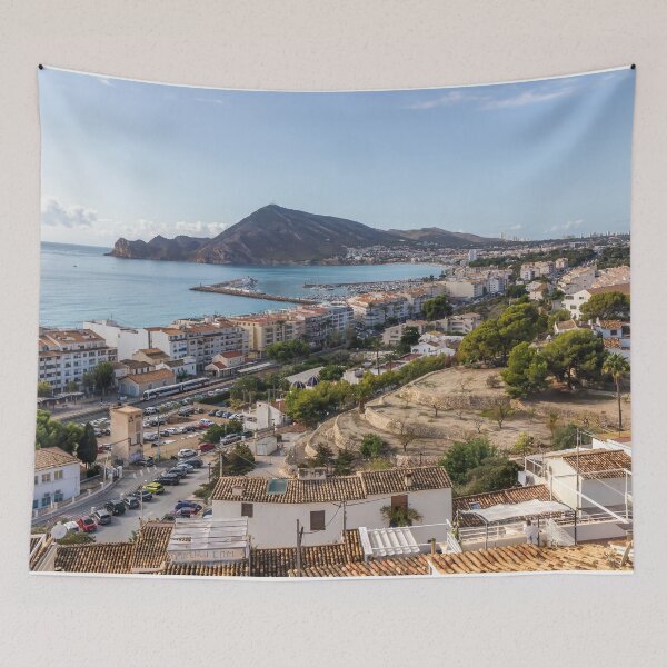 Item preview, View over Altea towards the marina and the Serra Gelada Park, Costa Blanca, Spain designed and sold by Kevin Hellon.