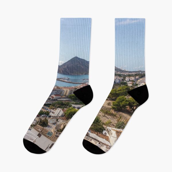 Item preview, View over Altea towards the marina and the Serra Gelada Park, Costa Blanca, Spain designed and sold by Kevin Hellon.