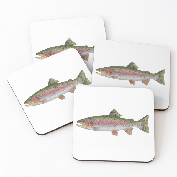 Item preview, Fly Fishing Rainbow Trout designed and sold by InkwellDigital.