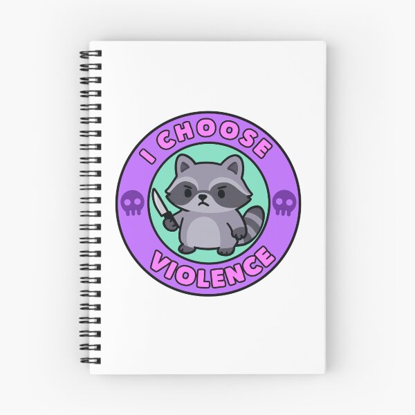 Item preview, I Choose Violence Raccoon Meme Cute designed and sold by TinyPanic.