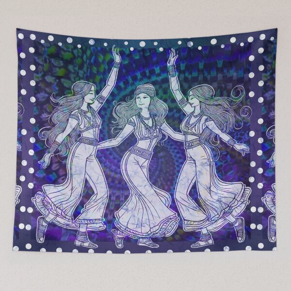 Item preview, Hippie Dancers Tie Dye Batik designed and sold by AuroraXGreen.