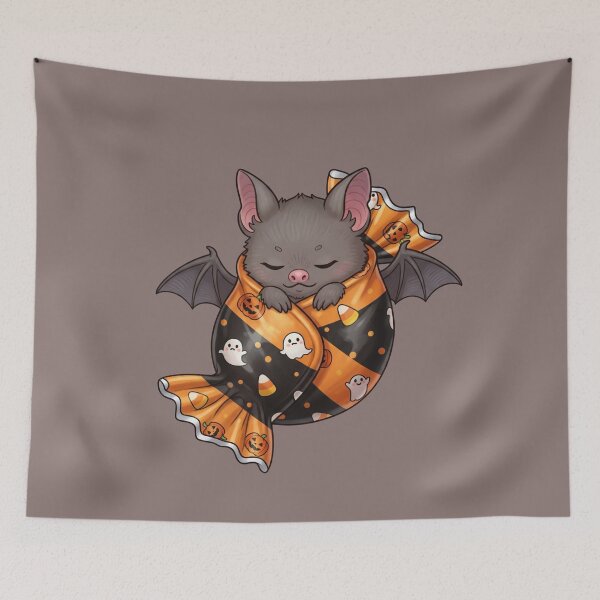 Item preview, Bat Wrapped in Halloween Candy designed and sold by BYnomi.