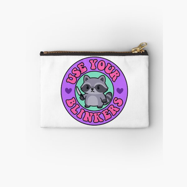 Item preview, Use Your Blinkers Trash Panda Meme Cute Bumper designed and sold by TinyPanic.