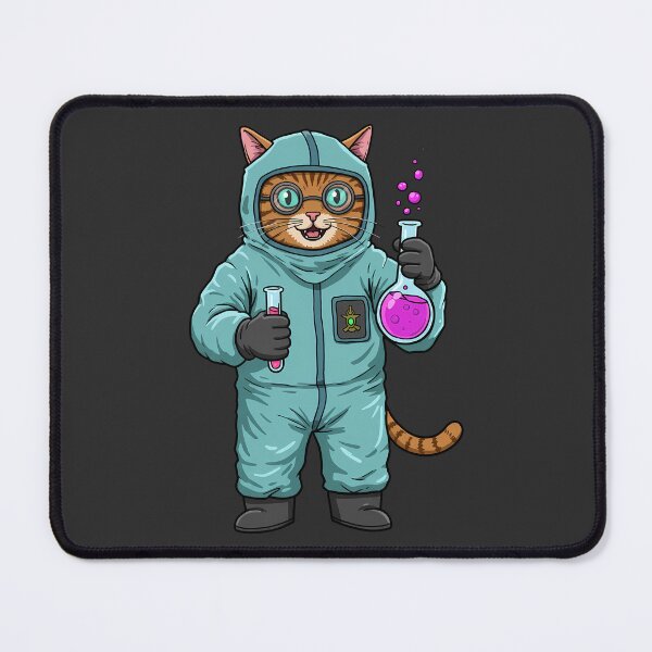 Item preview, Mad Scientist Cat Hazmat Halloween Potion Brew designed and sold by k3rstman1.