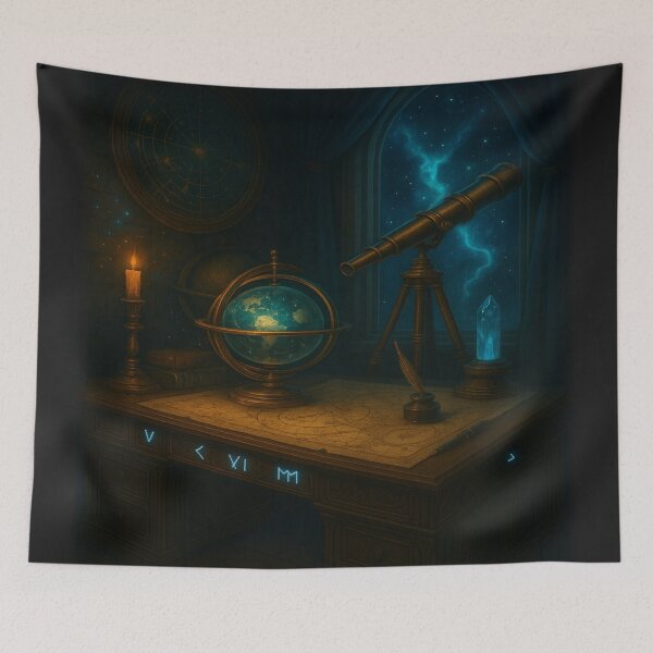 Item preview, Astral Observatory – Celestial Magic and Starry Portal Fantasy Scene designed and sold by fairmaiden7.