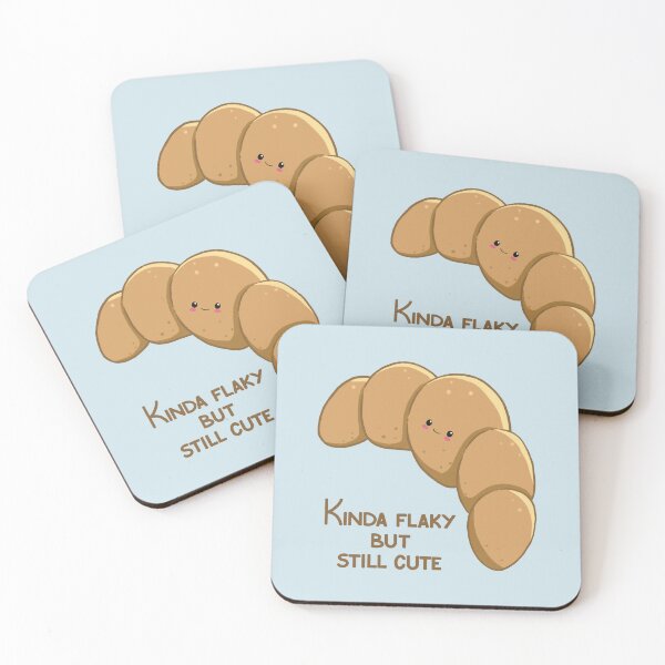 Item preview, Kinda Flaky but Still Cute Croissant designed and sold by CheesieBeeStudio.