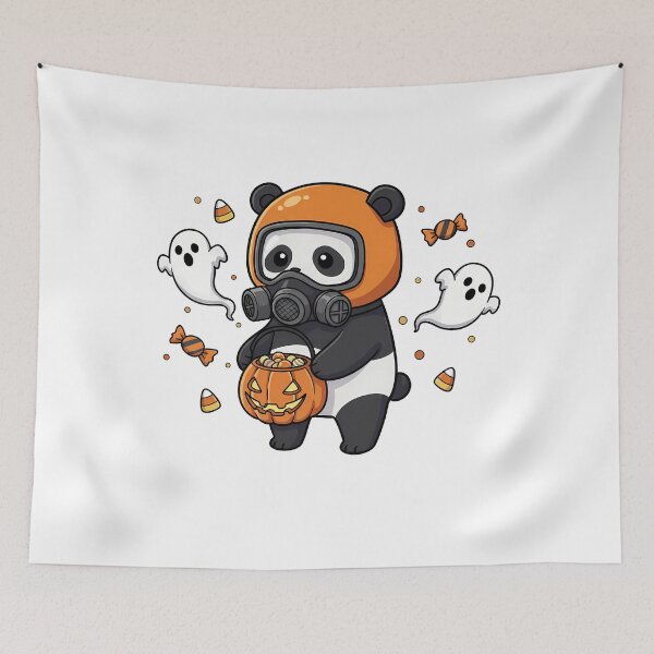 Item preview, Chibi Panda Hazmat Halloween designed and sold by k3rstman1.