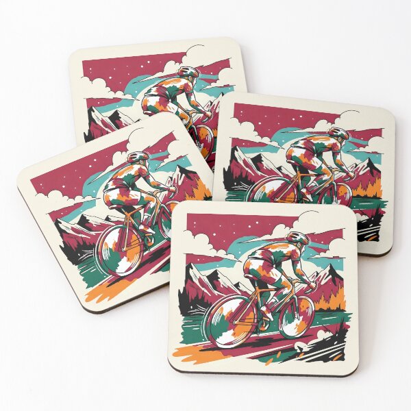 Item preview, Retro Mountain Cyclist designed and sold by All-Shopping.