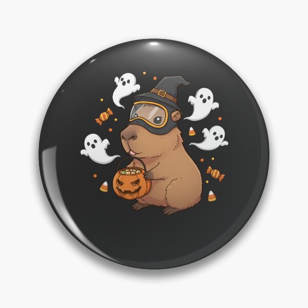 Item preview, Chibi Capybara Hazmat Halloween designed and sold by k3rstman1.