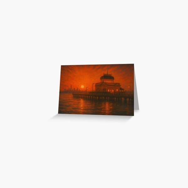 Item preview, St Kilda Pier designed and sold by FairDinkumThreads.