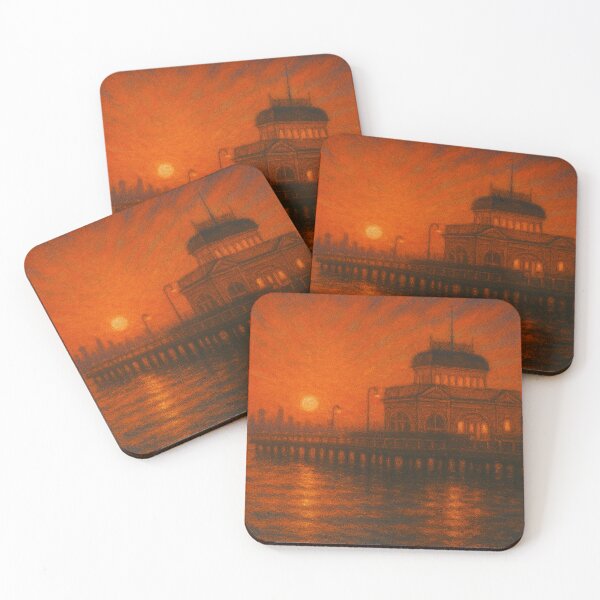 Item preview, St Kilda Pier designed and sold by FairDinkumThreads.