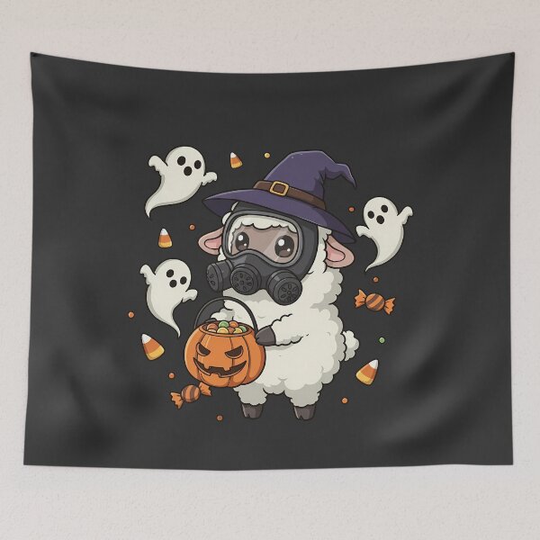 Item preview, Chibi Sheep Hazmat Halloween designed and sold by k3rstman1.