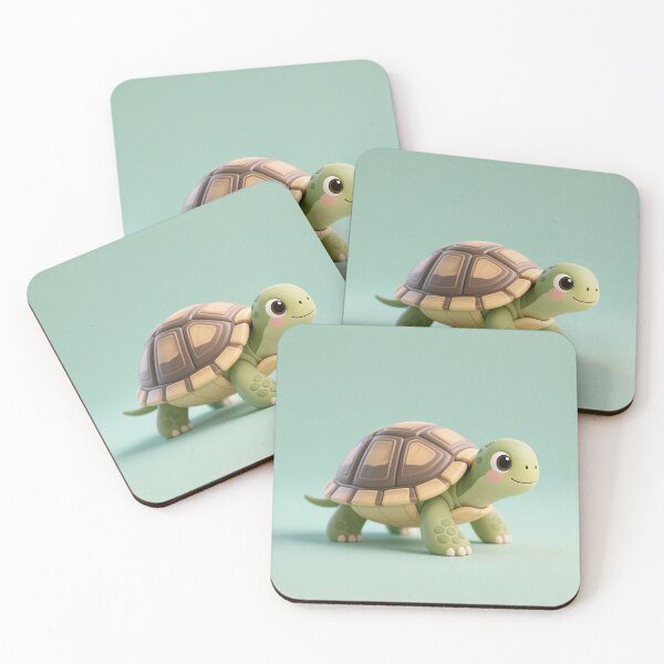 Item preview, turtle, green, kawaii, cute, modern, aesthetic, minimalist, chubby, adorable designed and sold by SasiPen.