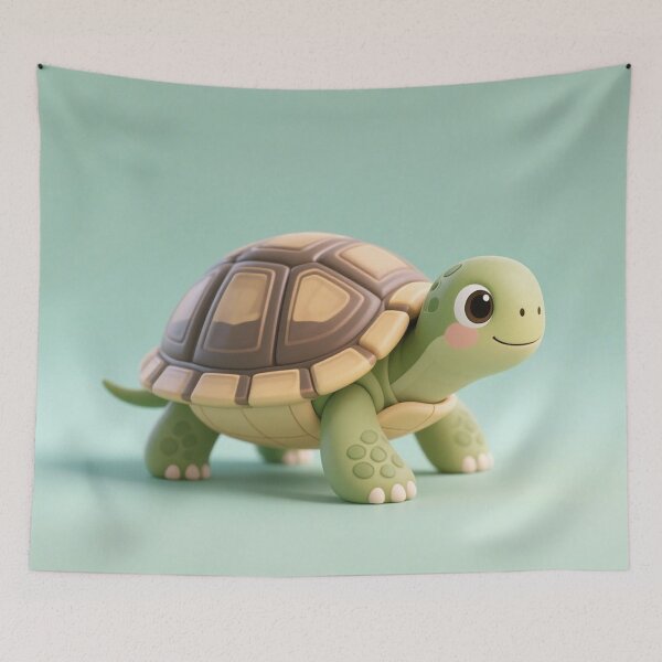 Item preview, turtle, green, kawaii, cute, modern, aesthetic, minimalist, chubby, adorable designed and sold by SasiPen.