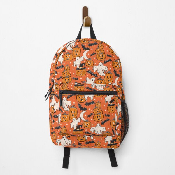 Item preview, Nostalgic 90s Halloween - Ghosts + Pumpkins - Orange designed and sold by latheandquill.