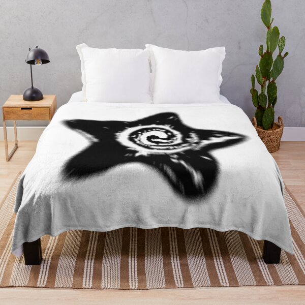 Item preview, grunge star swirl y2k alt blurry grainy black star designed and sold by Kyna Arts.