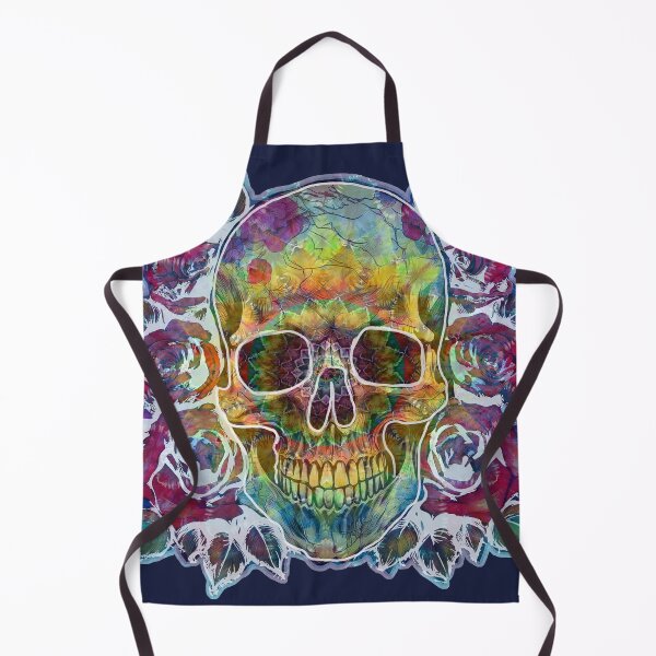 Item preview, Tie Dye Skull and Roses Rainbow  designed and sold by AuroraXGreen.
